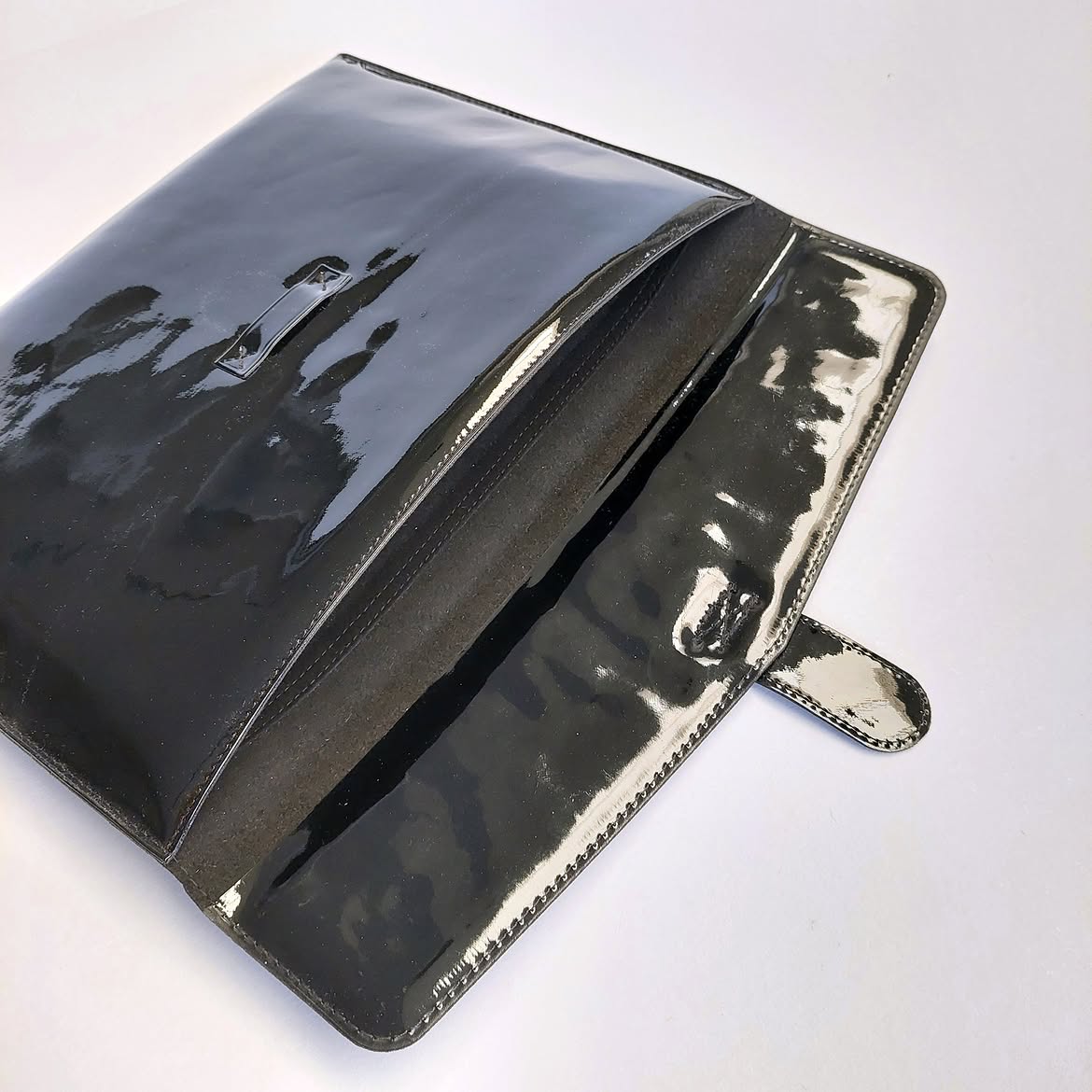 Husă laptop / acte negru lucios